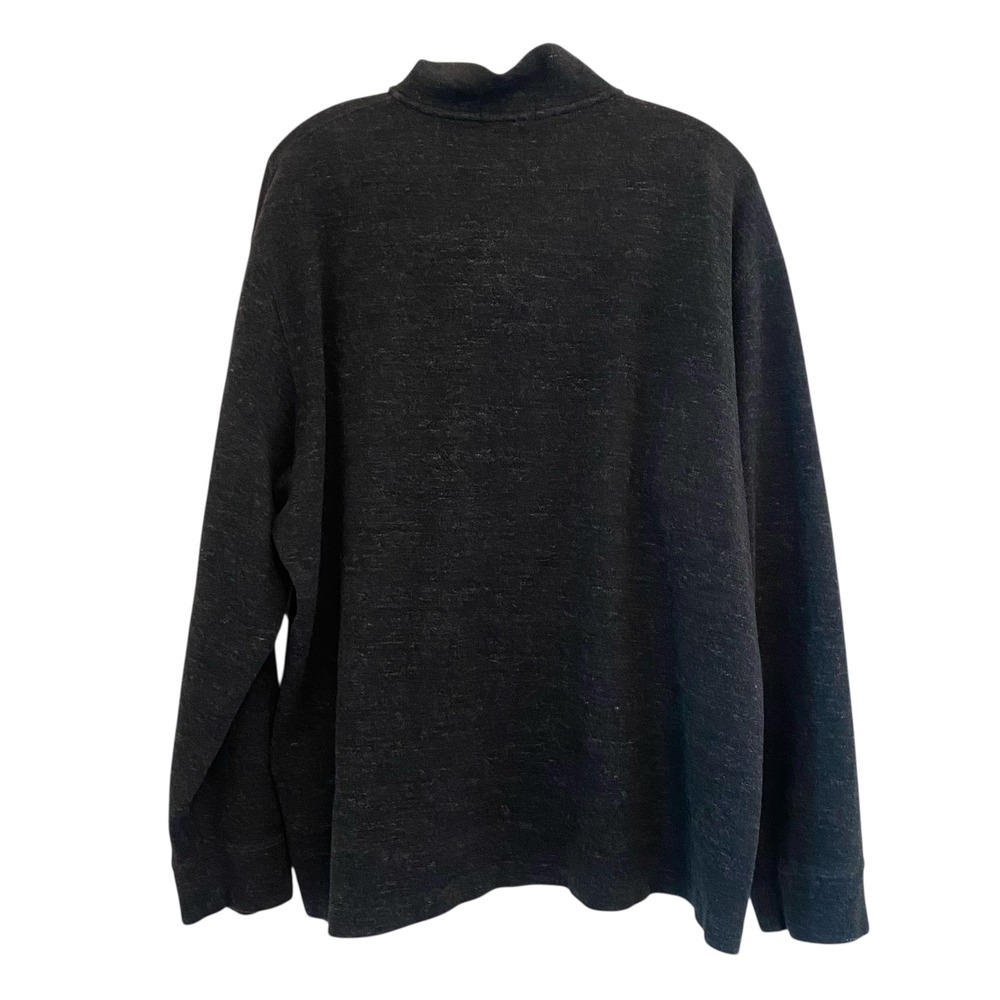 Polo‎ Ralph Lauren Men XL Pullover Estate Rib 1/4 Zip Black Sweater Mock Neck - Picture 3 of 14
